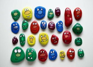 Pynt haven med malede sten