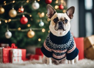 Køb en sjov julesweater til familiens kæledyr