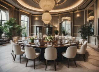 Runde spiseborde med diameter på 180 cm: Elegante løsninger til store selskaber