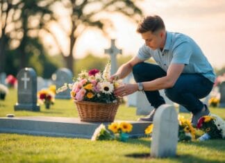 Sådan skaber du et smukt gravsted med en blomsterkurv