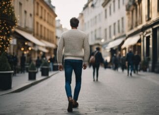 Jeans og striktrøjer til mænd og sæsonens trends