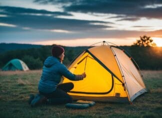 Sørg for at slå teltet op inden solen går ned – uanset om du er på overlevelsestur eller på festival