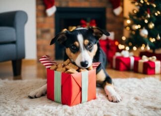 Giv din hund en julegave fyldt med godbidder