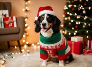 Gør juletiden ekstra hyggelig med en julesweater til din hund