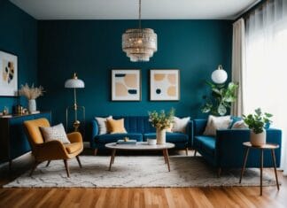 Gamle trends kommer tilbage i hjemmet Moderne stue med gamle trends også