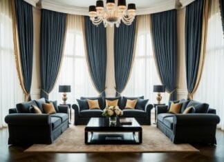 Gulv-til-loft gardiner: Skab et imponerende udtryk