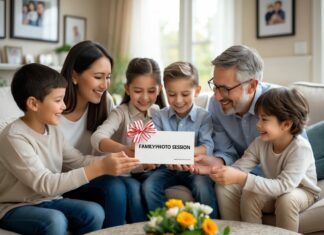 Lad gaven til familien være et gavekort til nye familiefotos