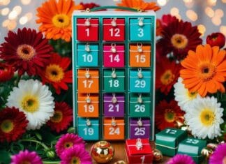 Overrask med farverig julekalender og bestil blomster med hurtig levering