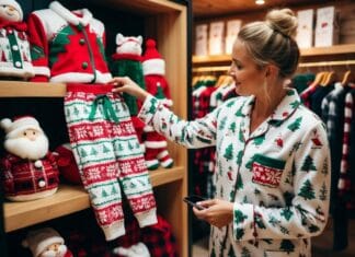 Sådan køber du en pyjamas med julemotiver i en svensk butik