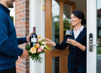Den perfekte gaveidé: Portvin og blomsterlevering til døren