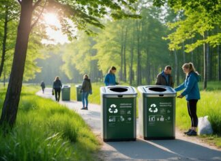 Skraldestativer som løsning på affald i naturen