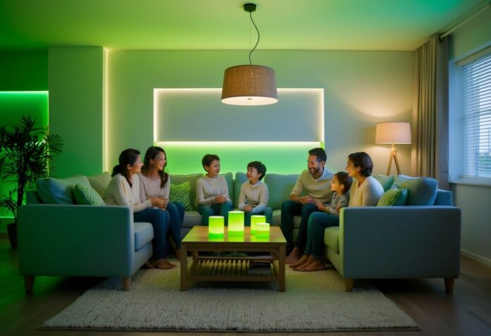 Hyggelig led belysning