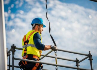 Nødvendigt sikkerhedsudstyr når man arbejde med og på stillads