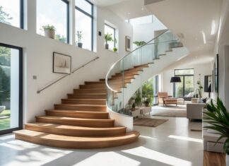 Sådan får du en flot halvsvingstrappe i din bolig