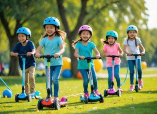 Sjove måder børn kan lege udendørs med el løbehjul og udendørs legetøj