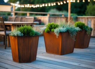 Cortenstål krukker – Det rustikke valg til din terrasse