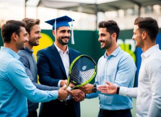 Giv et nyt padeltennisbat til mænd til den kommende student i gave