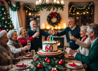 Inspiration til fejring af 60-års dag med juletema