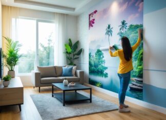 Sådan forvandler du dine vægge med et personligt fototapet