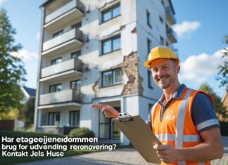 Har etageejendommen brug for udvendig renovering så kontakt Jels Huse