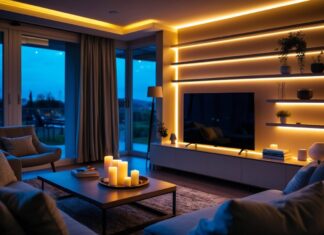 Sådan skaber du stemning med led belysning i hjemmet