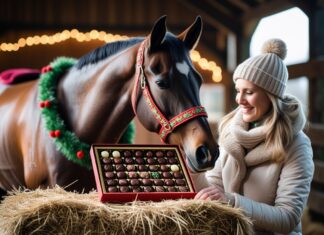 Den perfekte julekalender til heste og en lækker chokoladeæske til jul