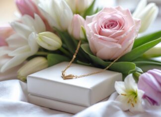 Den perfekte mors dag gaveidé: smykker og blomster i skøn forening