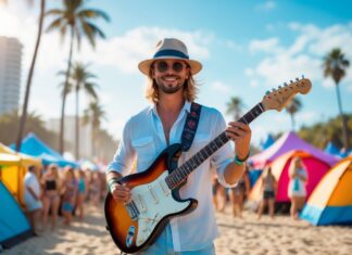 Den ultimative guide til at vælge den perfekte elektriske guitar til sommerens festivaler med strandtelte