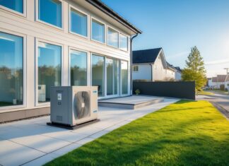 Energibesparelser i Vejle med nye vinduer og varmepumpe Sjælland installation