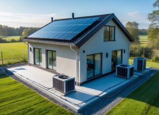 Energibesparelser med nyt tag og varmepumper på Djursland