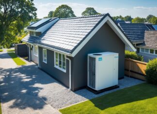 Energibesparelser med varmepumpe og nyt tag i Middelfart