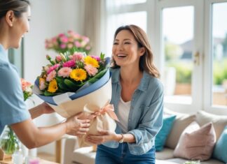Gaveidéer til voksne: blomster til levering online som en overraskelse