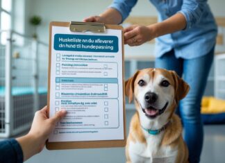 Huskeliste når du afleverer din hund til hundepasning