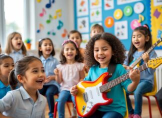 Hvordan el-guitar kan berige børnesange og musikundervisning