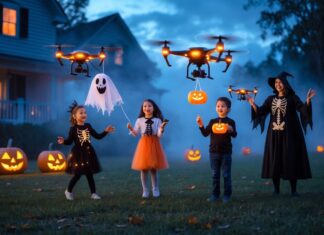 Kreative måder at bruge fjernstyrede fly til halloween på