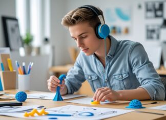 Kreative projekter med 3D-pen og hørebøffer til kreativt arbejde
