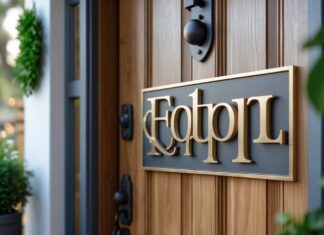 Personliggør dit hjem med unikke bogstaver til dørskilte