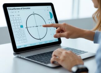Sådan beregner du cirklens omkreds med e-sim beregner og simulator