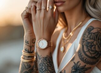 Sådan kombinerer du tatoveringer med damesmykker for et unikt look