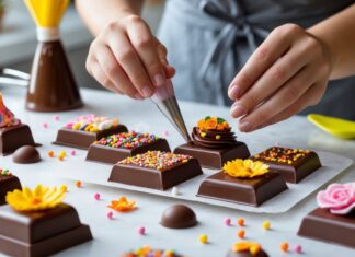 Sådan laver du unik chokolade med kreativ kagepynt til chokolade