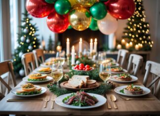 Sådan skaber du den perfekte julefrokost med ballonpynt og julefrokost menu og dekorationer