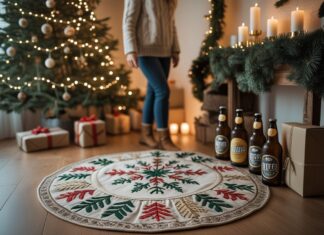 Sådan skaber du den perfekte julestemning med broderede juletræstæpper og unikke ølgaver til jul