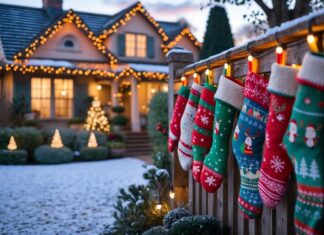 Sådan skaber du den perfekte julestemning med julestrømper og udendørs julebelysning til haven