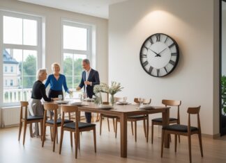 Sådan skaber du den perfekte spisestue med vægur og spisebord med stole tilbud