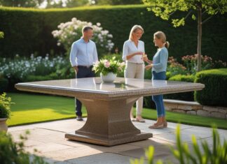 Sådan skaber du en harmonisk have med et granit havebord til haven