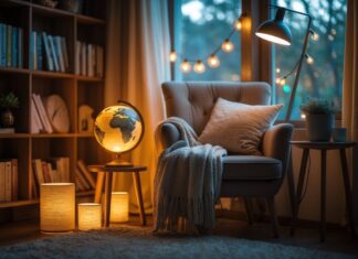 Sådan skaber du en hyggelig læsekrog med globus med lys produkter