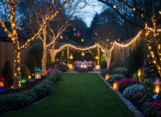 Sådan skaber du en magisk have med udendørs julebelysning