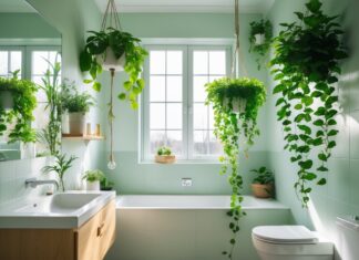 Sådan skaber du et grønt badeværelse i Kolding med hængeplanter