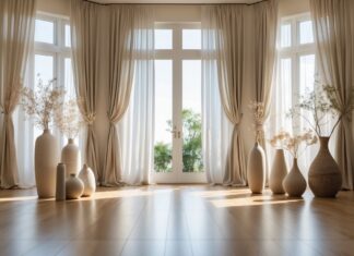 Sådan skaber du et harmonisk hjem med gardiner og gulvvaser