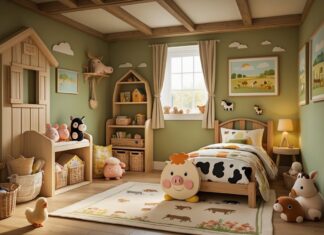 Sådan skaber du et hyggeligt børneværelse med bondegårdstema